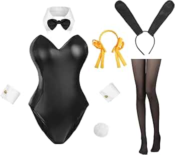 Amazon.co.jp: [LTAKK] バニーガール コスプレ 涼宮ハルヒ 黒 ホワイト