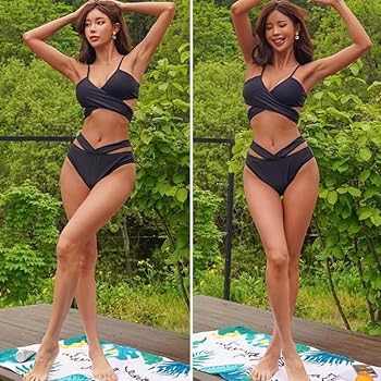 Amazon.co.jp: [ISLAYCAOLILA] ビキニ セット 水着 クロス