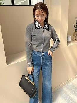 Amazon | [スナイデル] Organicハイウエストフレアデニムパンツ