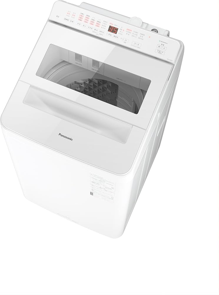 Amazon | パナソニック 全自動洗濯機 8kg NA-FA8K3-W ホワイト 液体
