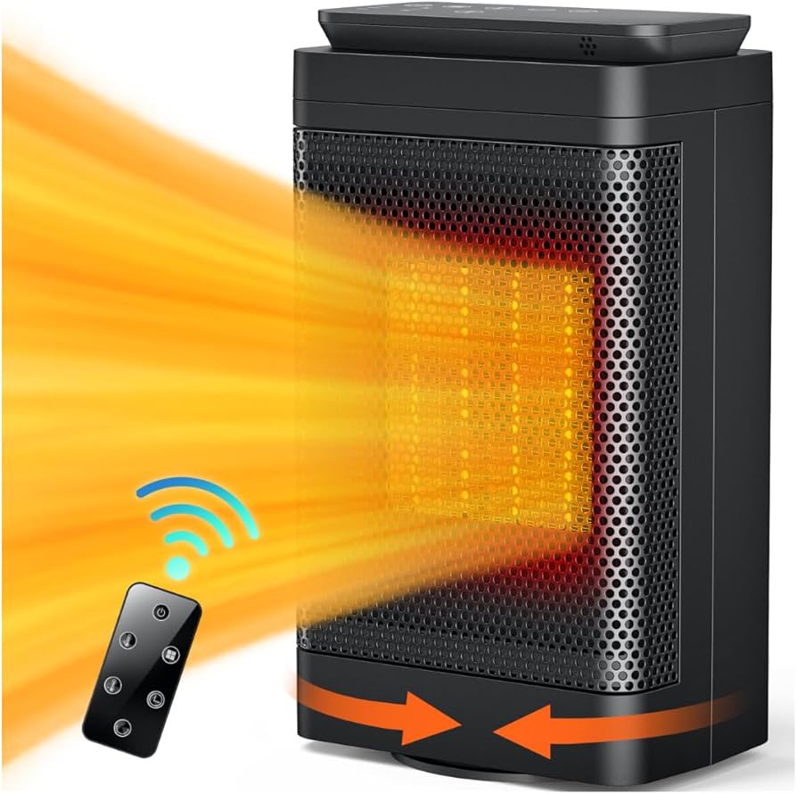 Amazon | セラミックファンヒーター 脱衣所 1200W 寝室 セラミック