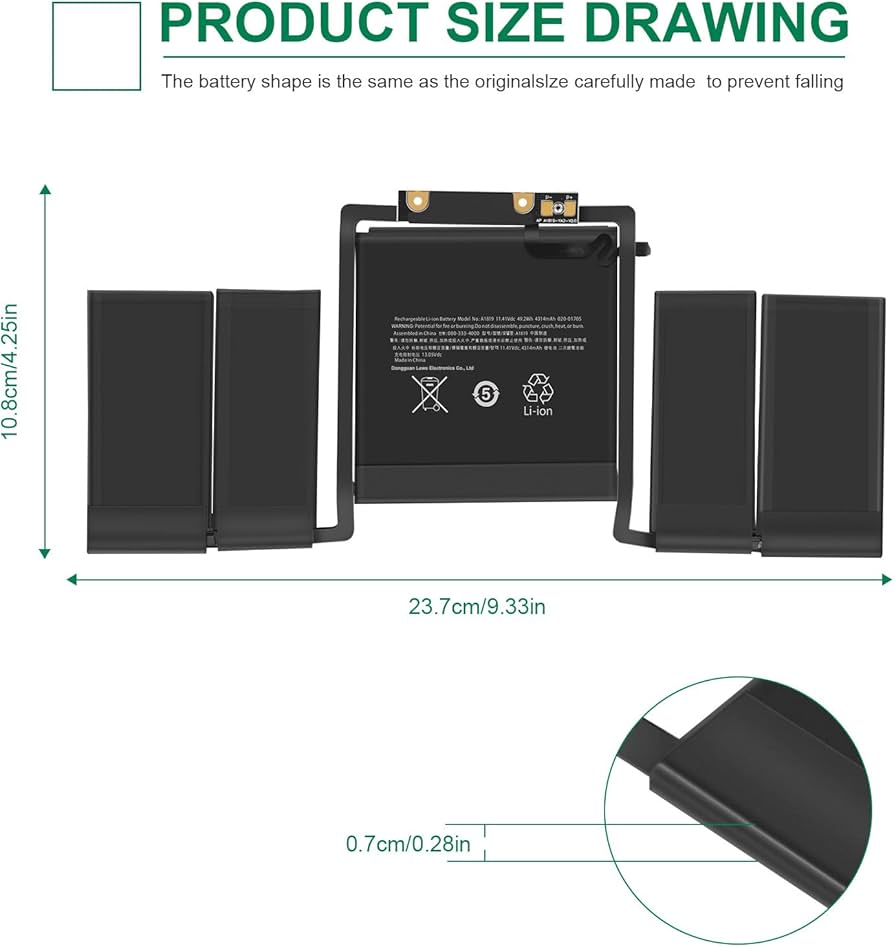 Amazon.com: Fancy Buying A1706 A1819 Laptop Battery Replacement