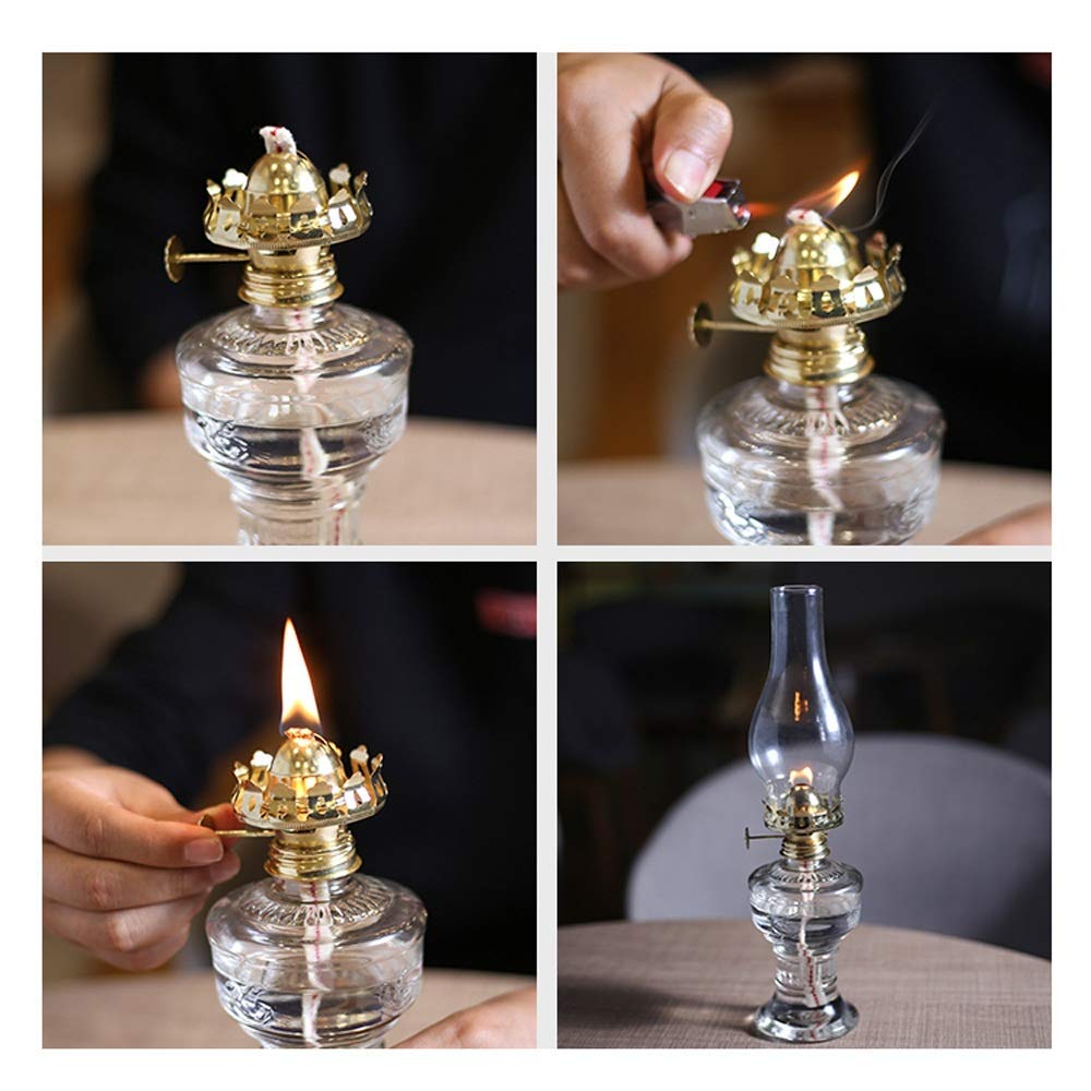 Amazon.co.jp: 80年代のレトロな装飾品ヴィンテージオイル灯油ランプ