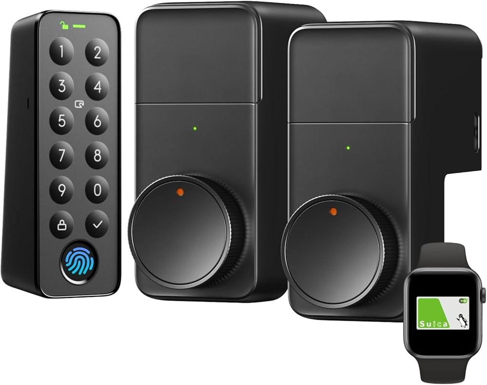 Amazon.co.jp: 【1ドア2ロック】SwitchBot ロックプロ 指紋認証パッド