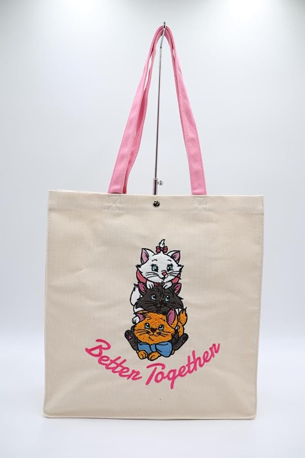 Amazon | [ディズニー] マリーちゃん キャンバス さがら刺繡トート