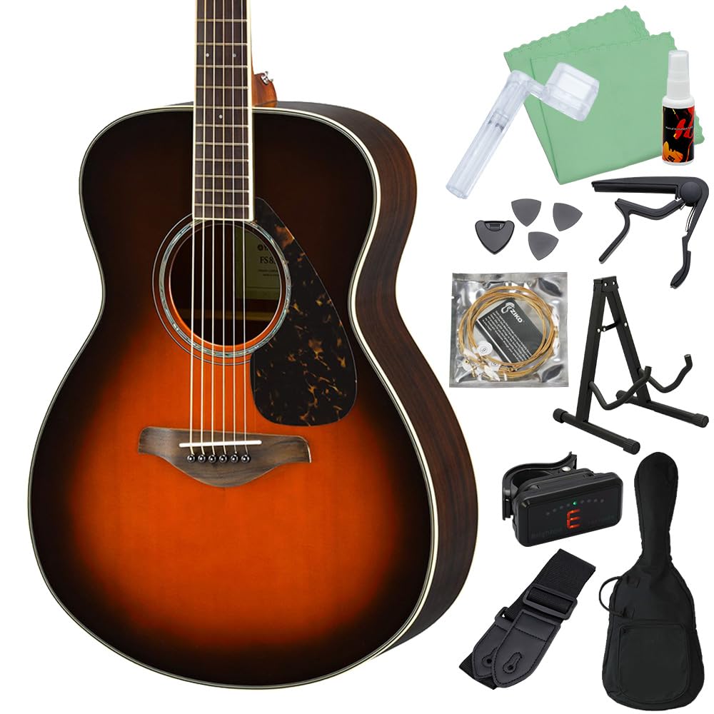 Amazon | YAMAHA FS830 TBS アコースティックギター初心者12点セット