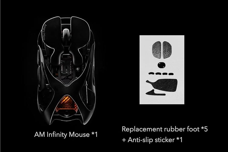 Amazon.com: Angry miao AM Infinity Mouse: 49g Metal Ultralight
