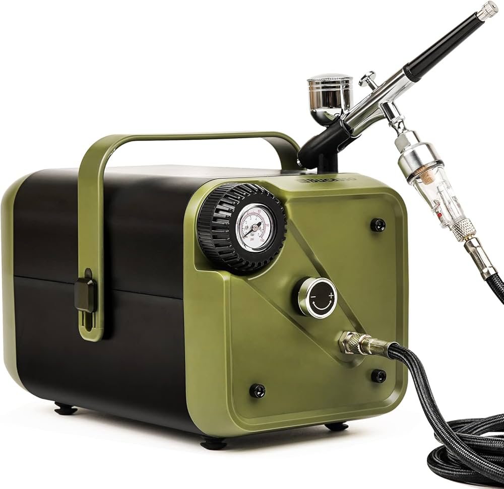 Amazon.co.jp: 【エア圧力無段階調節】エアブラシセット ミニ