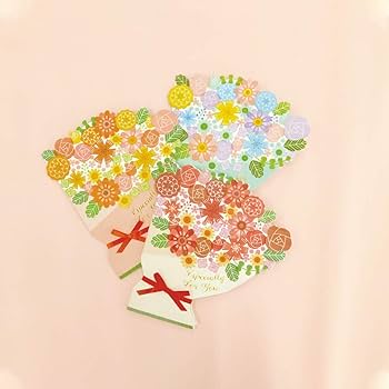 Amazon | ゼットアンドケイ ダイカット色紙 フラワーブーケ ミニ