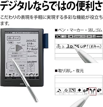 Amazon | シャープ 電子ノート 電子メモ WG-PN1 手帳機能付き Eink