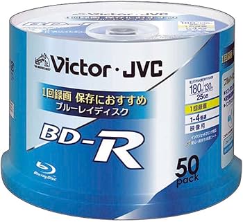 Amazon | ビクター 映像用ブルーレイディスク 1回録画用 25GB 4倍速