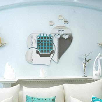 Amazon｜ウォールステッカー メイクアップミラー3D アクリル ミラー