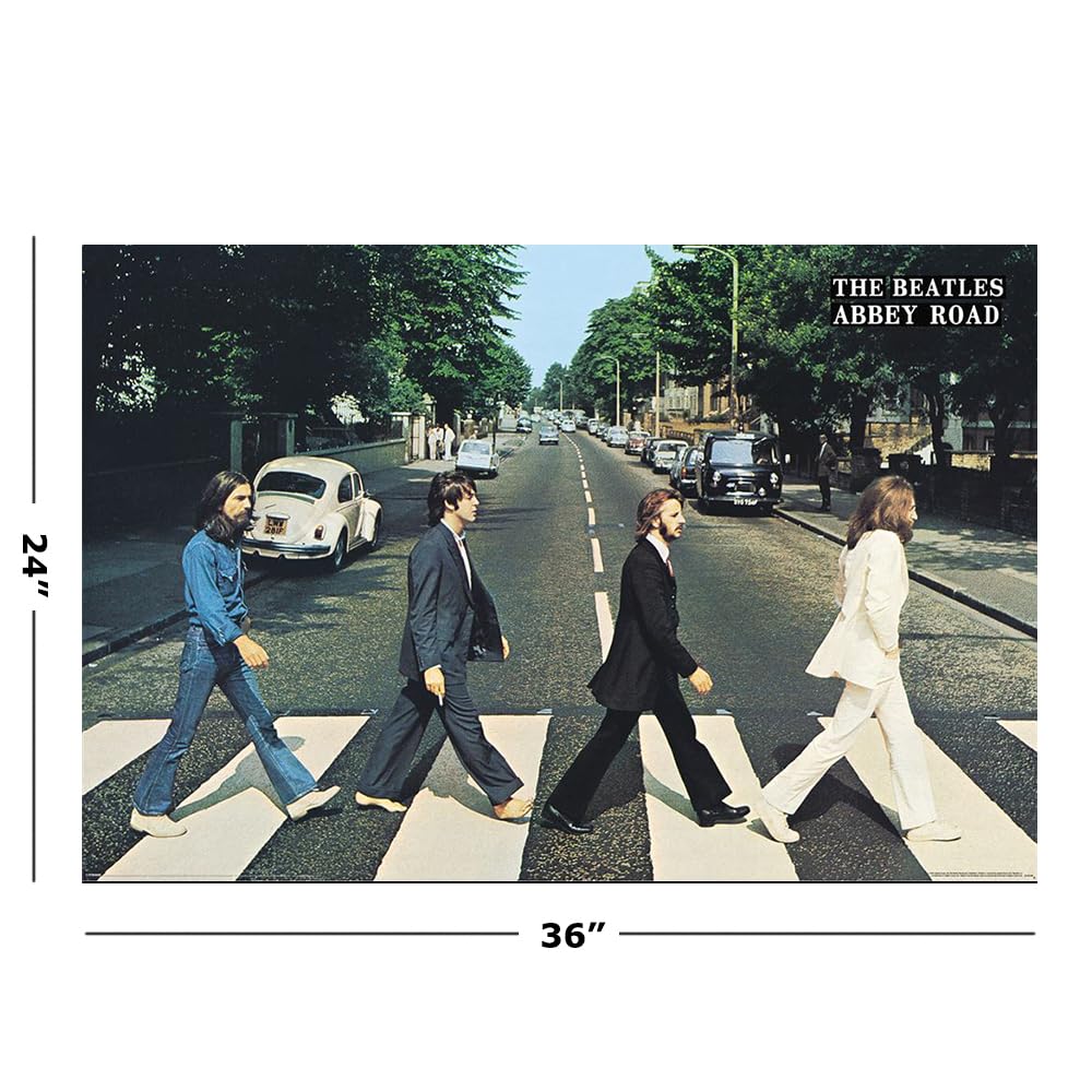 Amazon.com: The Beatles - Music Poster (Abbey Road) (Size: 36