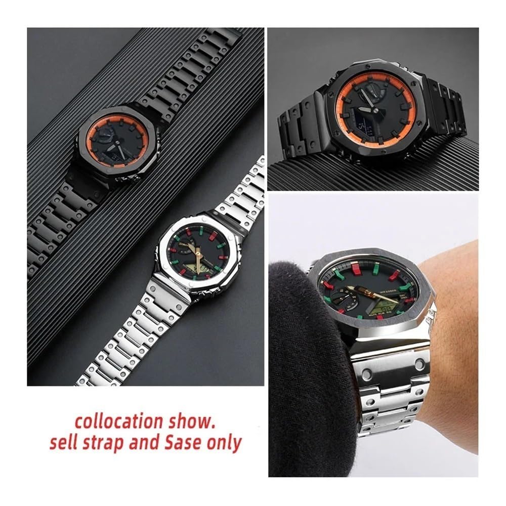 Amazon.co.jp: 時計アクセサリー G-SHOCK GA-2100 ステンレススチール