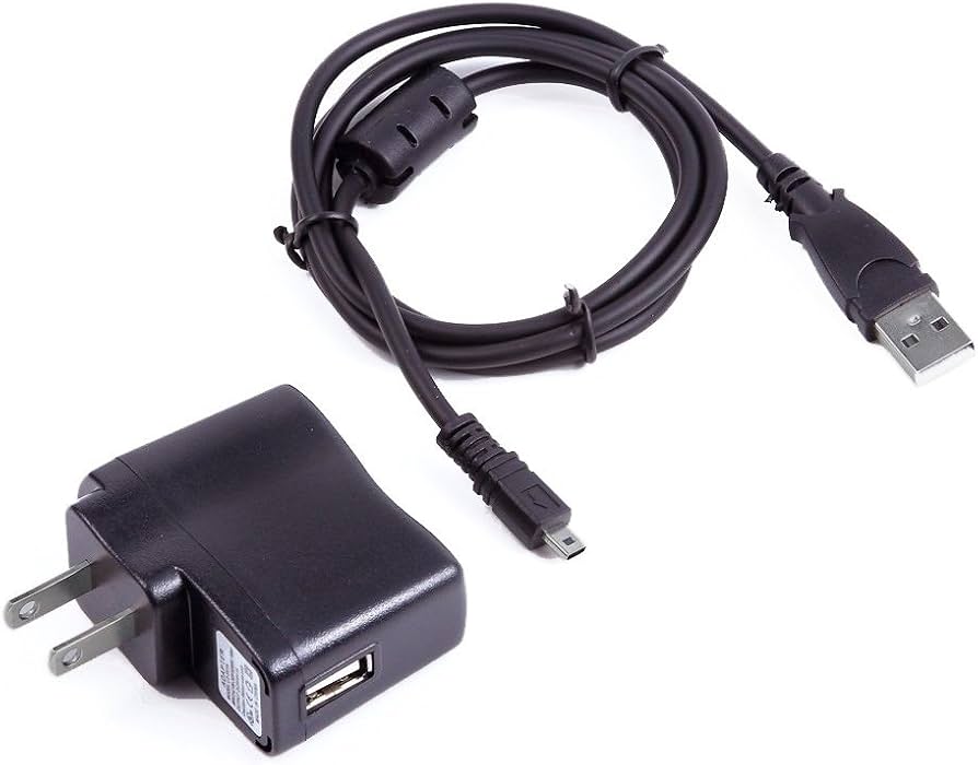 Amazon.com : AC Power Adapter Camera Battery Charger + USB PC Sync