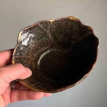 Amazon.co.jp: 古丹波 蓮葉形 鉢 江戸初期 茶道具 古美術 茶碗 古道具