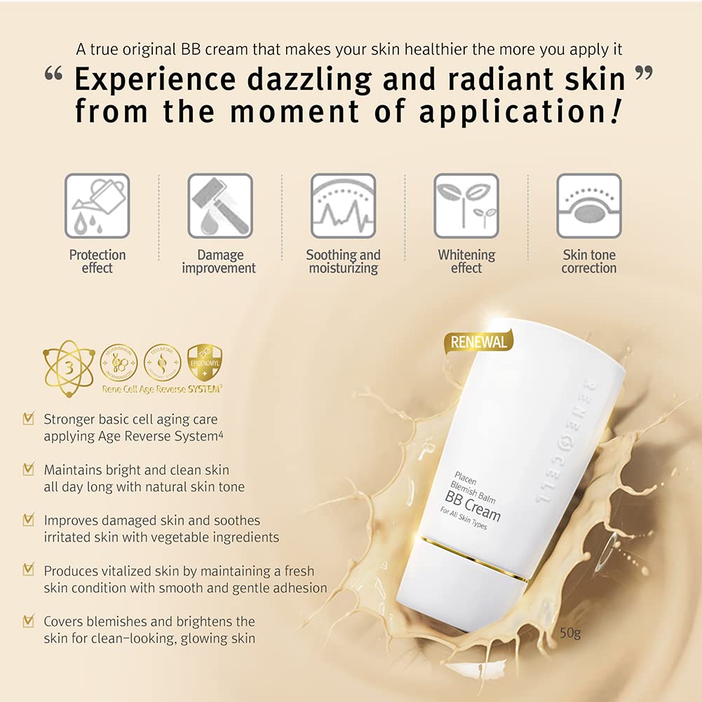 Amazon.com: Renecell [Rene Cell Placen Blemish Balm BB Cream