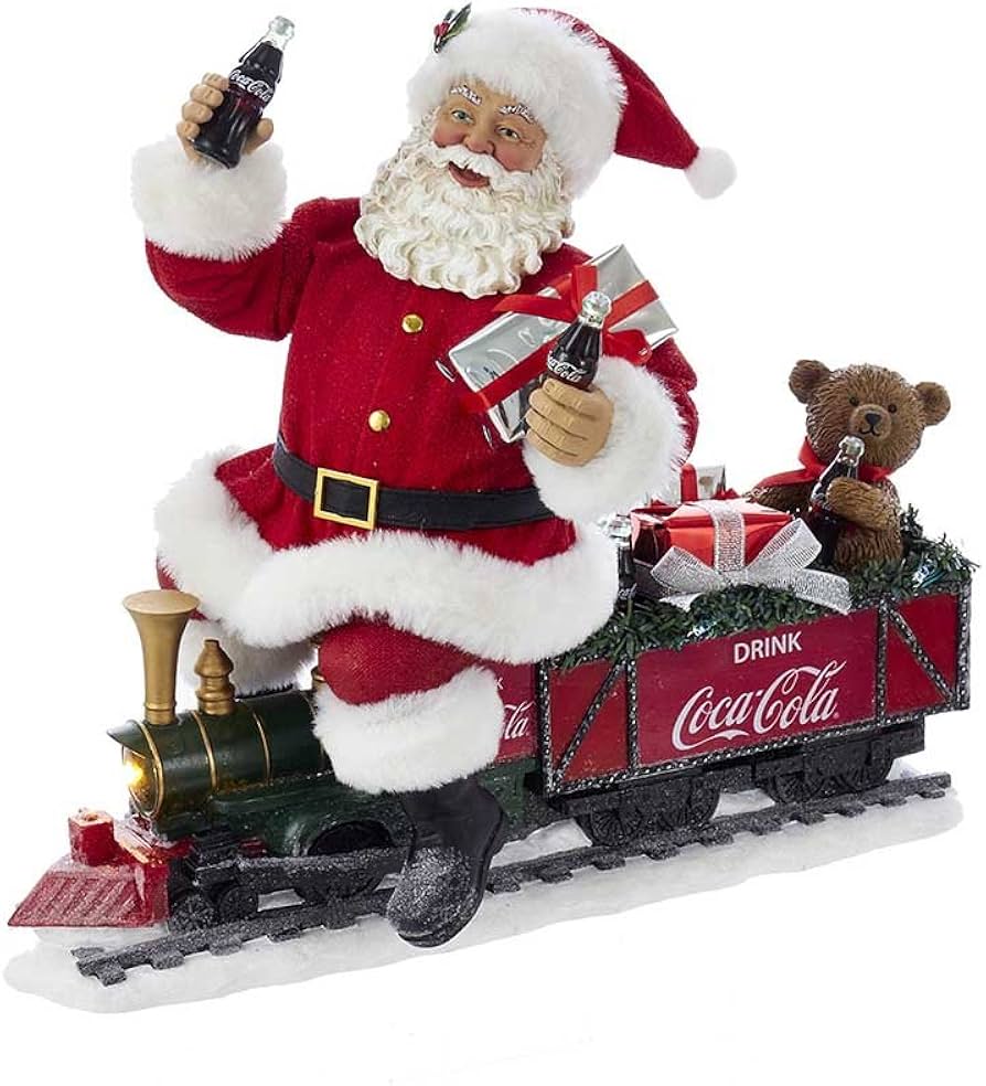 Amazon.com: Kurt Adler 13.25 Inch Coca-Cola Battery-Operated Santa