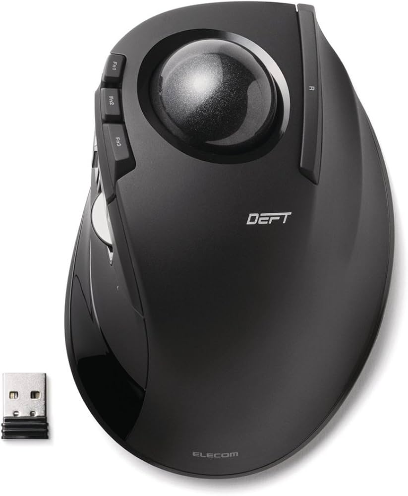 Amazon.co.jp: エレコム トラックボールマウス 人差し指 8ボタン