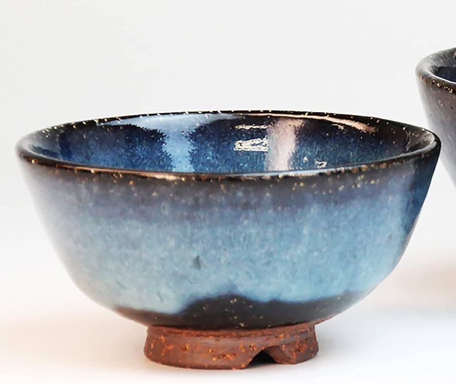 Amazon | 萩焼 山根清玩 青萩 組飯碗【サイズ】商品サイズ：13×7cm