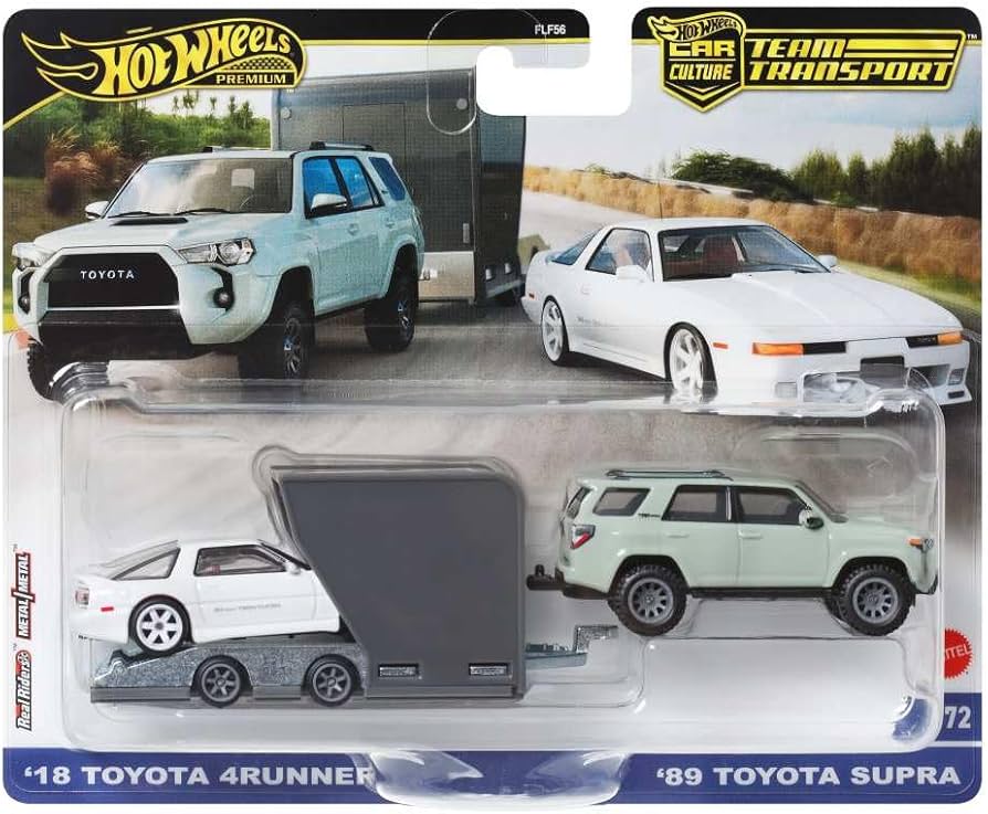 Amazon.com: Hot Wheels Team Transport '18 Toyota 4RUNNER and '89