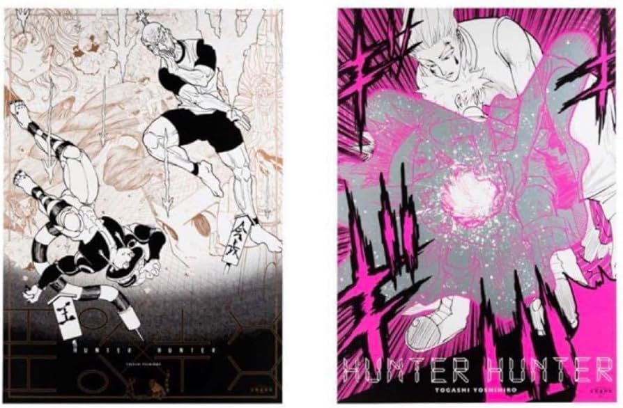 Amazon.co.jp: 冨樫義博展 HUNTER×HUNTER B2 グラフィックポスター 2枚