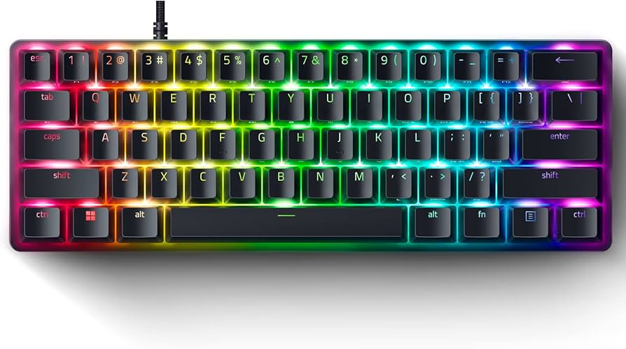 Razer Mini teclado para jogos Huntsman 60%: interruptores óticos