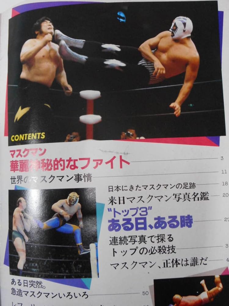 Amazon.co.jp: プロレスアルバム マスクマン 初代タイガーマスク、ミル