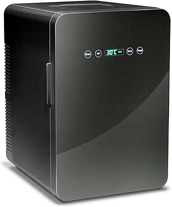 PLIOSN 小型冷蔵庫 22L 小型 冷温庫 ミニ冷蔵庫 ペルチェ式 温度調節