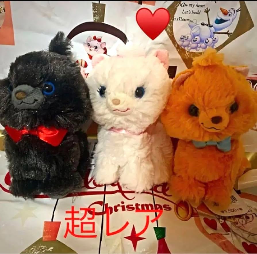 Amazon.co.jp: 初代ディズニー ストアおしゃれキャット ぬいぐるみ