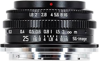 Amazon.co.jp: SG-image 25mm F1.8 APS-C Zマウント ニコンZ互換 MF
