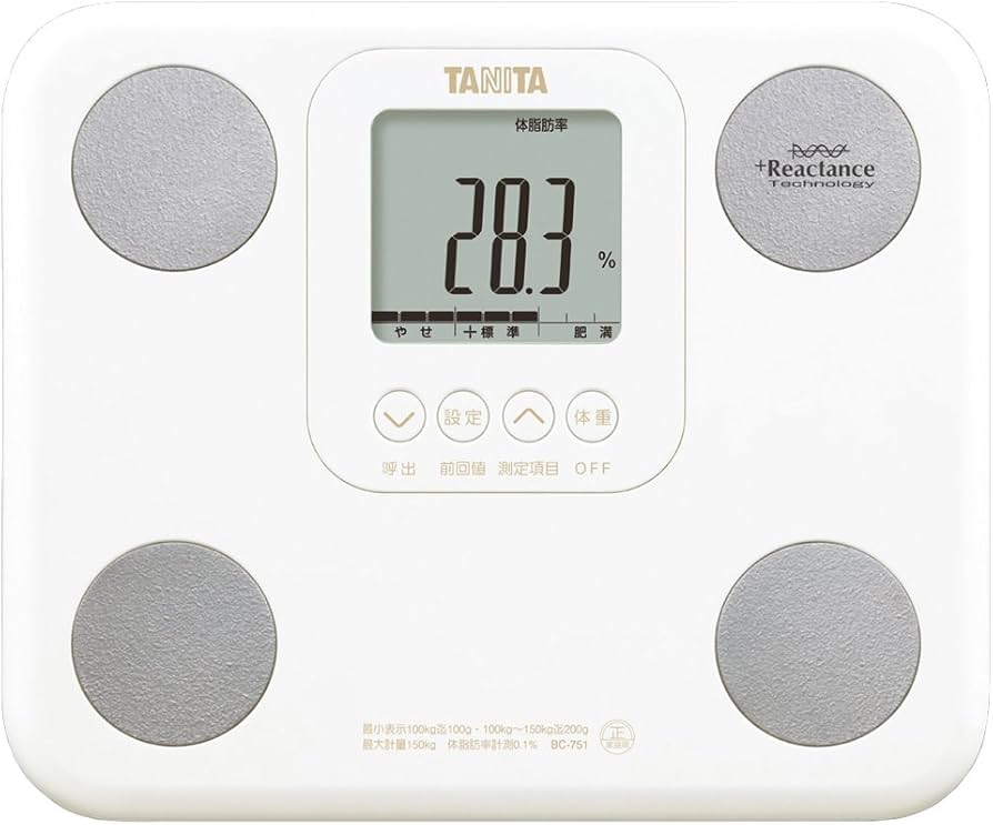 Amazon | タニタ 体組成計 BC-751-WH(ホワイト) 体内年齢表示/筋肉量