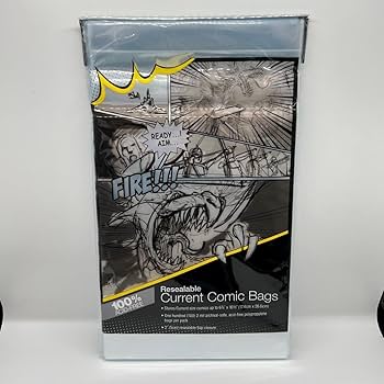 Amazon.co.jp: アメコミ リーフ保存用 コミックバッグ100枚() : 文房具