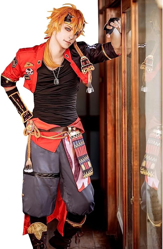 Amazon.co.jp: [GEROR] 原神 トーマ コスプレ げんしん風 稲妻 渡来介