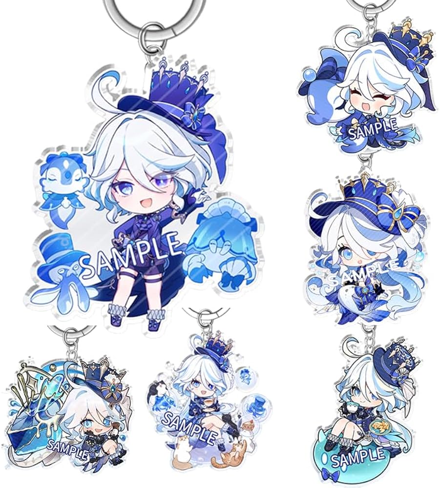 Amazon.co.jp: [GuriDo] 原神 水神 アクリル フリーナ キーホルダー