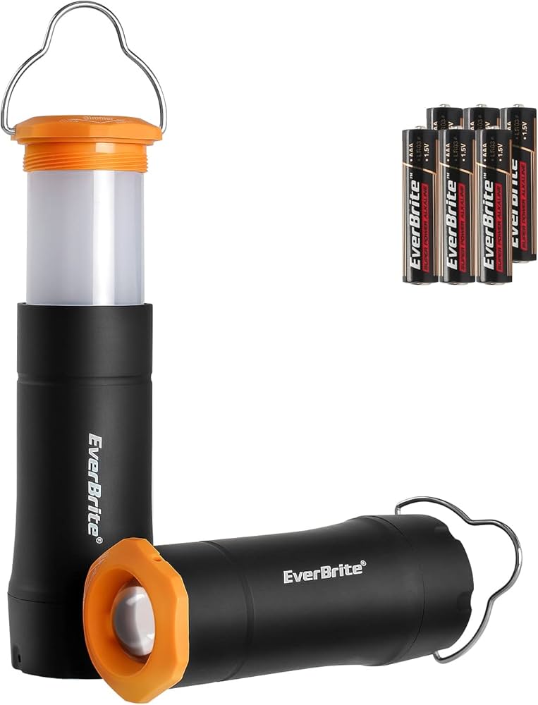 EverBrite 2-in-1 Mini Lantern and Flashlight Set, 3W LED with 3