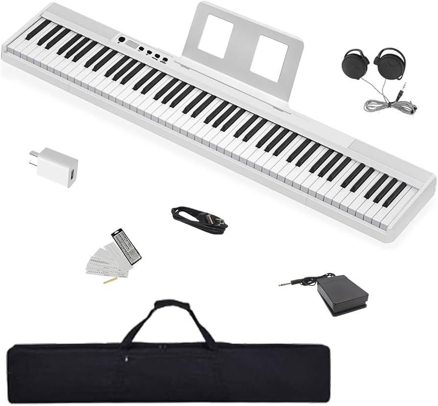 Amazon.co.jp: Longeye 電子ピアノ 【譜面台本体に付け】 88鍵盤