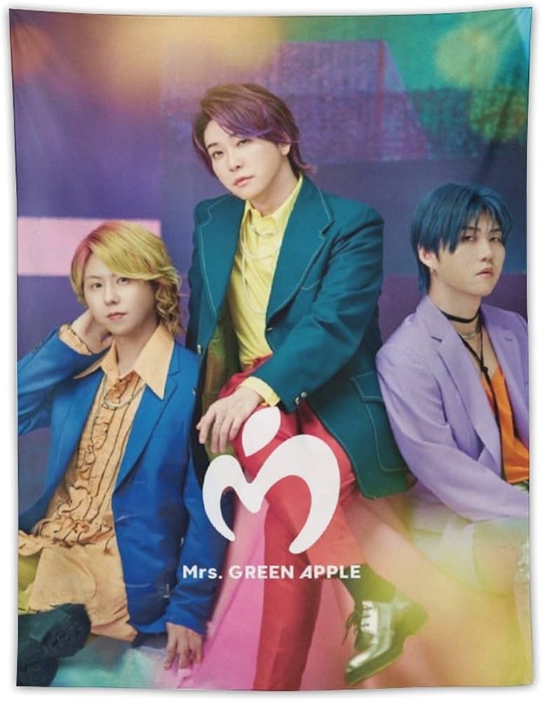 Amazon.co.jp: ミセス・グリーン・アップル タペストリー 壁掛け 壁 窓