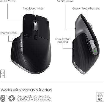 Amazon.com: Logitech MX Master 3S for Mac - Wireless Bluetooth