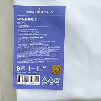 Amazon.co.jp: BTS 釜山コン Yet to come busan Tシャツ Lサイズ 防弾