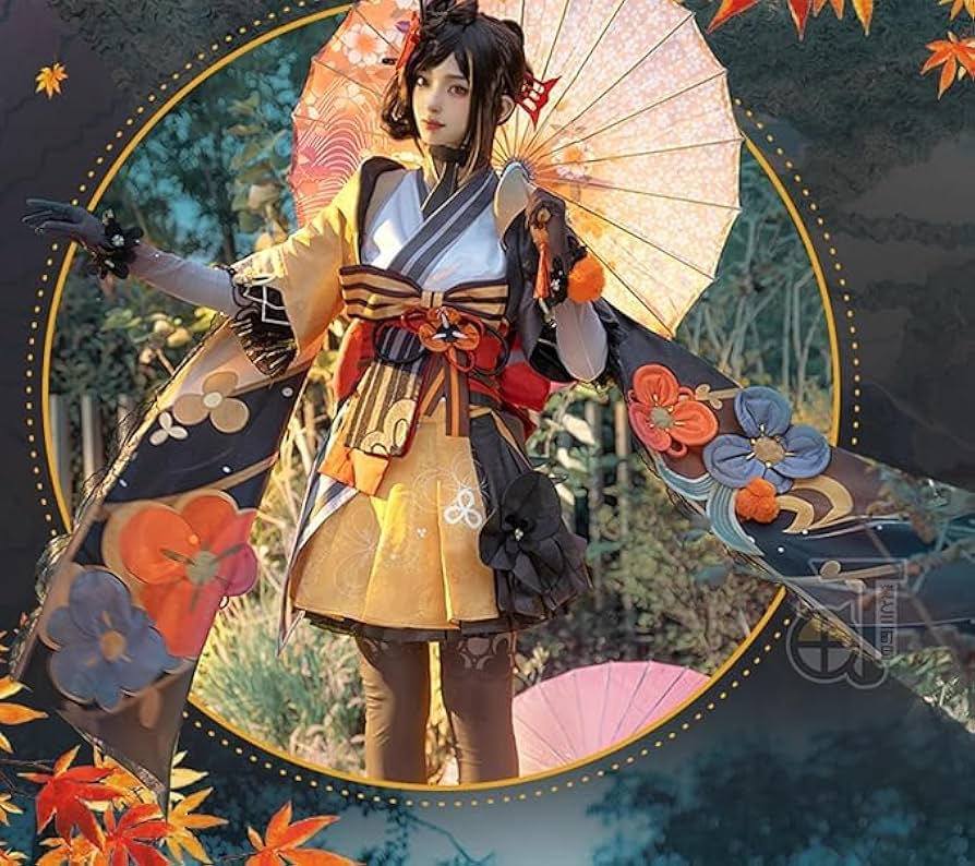 Amazon.co.jp: 原神 千織 ちおり コスプレ衣装(ウィッグ 靴別売り