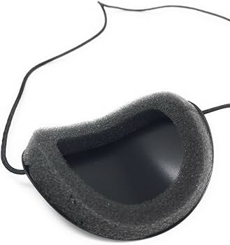 Amazon.com: Vinyl Eye Patch with Elastic Band Black Large Semi