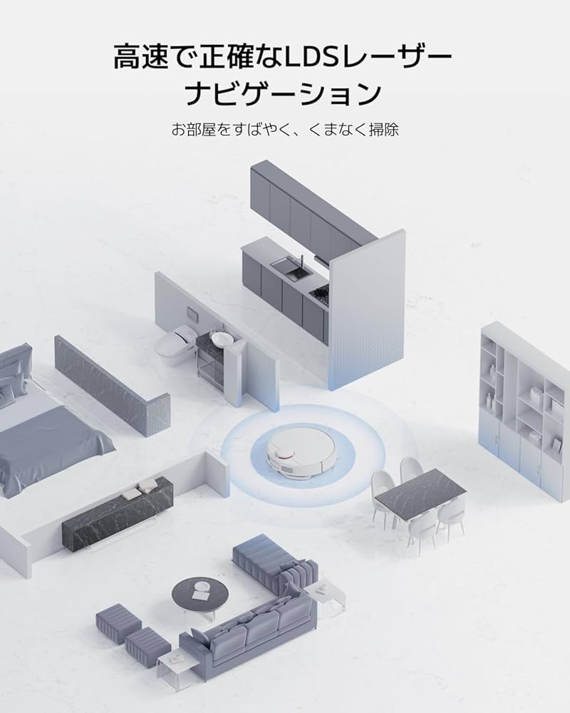 Amazon | Xiaomi ロボット掃除機 S10 2-in-1 吸引・水拭き両用 4000Pa