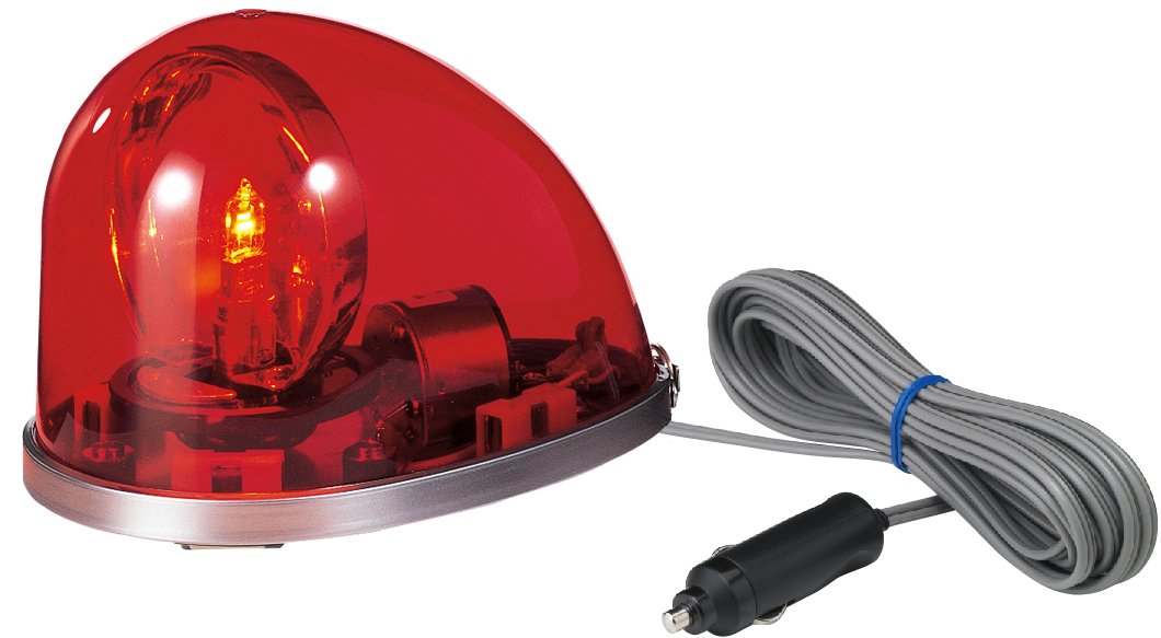 Amazon | パトライト 流線型回転灯 マグネット着脱式 DC24V 赤 HKFM