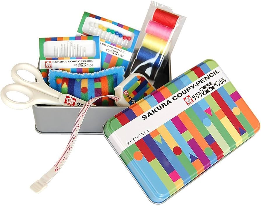 Amazon | サクラクーピーペンシル ソーイングセット 缶型 SCS-002
