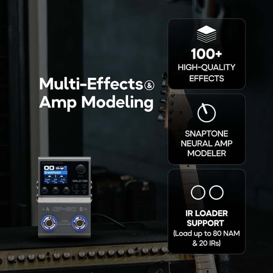 Amazon.co.jp: Valeton GP-50 マルチエフェクトプロセッサー/SnapTone
