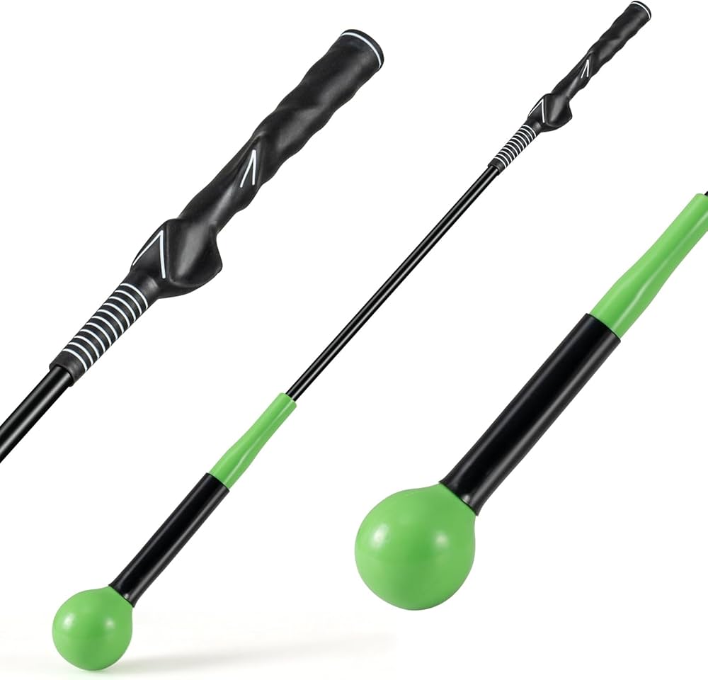 Amazon.com : GYMAX Golf Swing Trainer, Warm-Up Stick with Grip