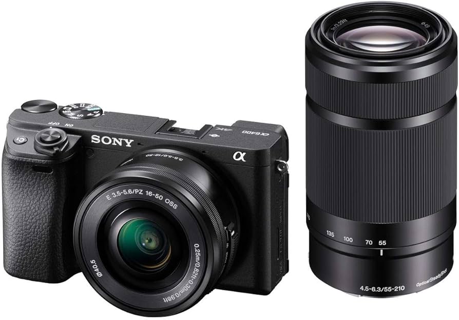Amazon.com: Sony ILCE-6400Y B Alpha a6400 Mirrorless Camera Double
