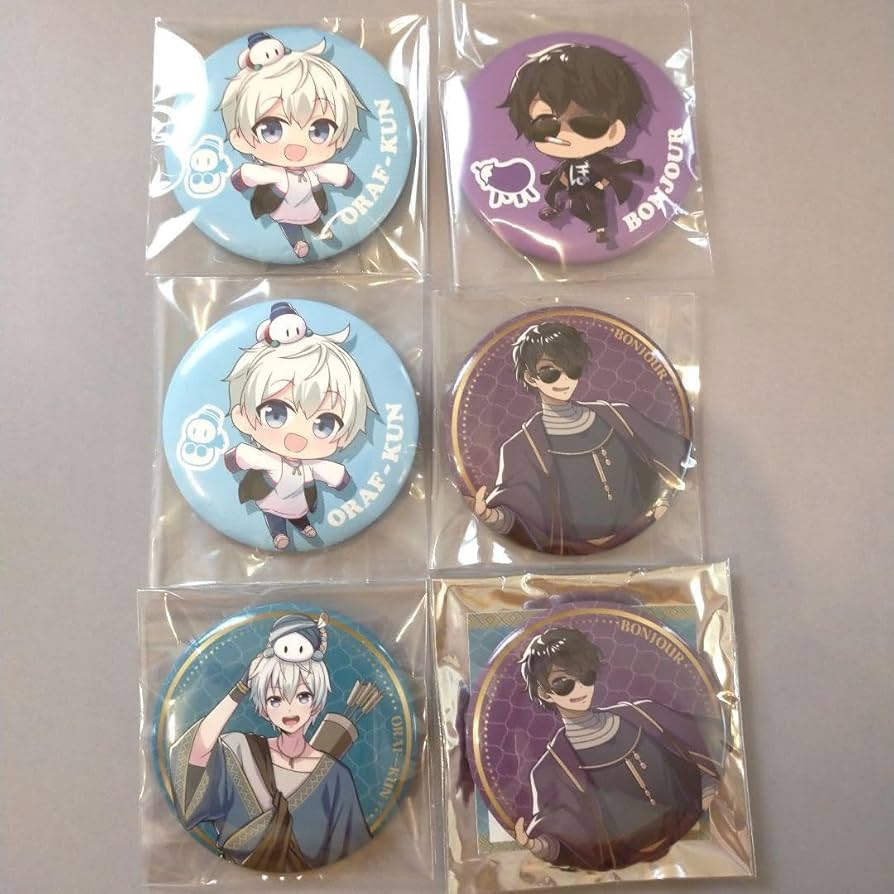 Amazon.co.jp: ドズル社 ぼんじゅうる おらふくん 缶バッジ ちょっと