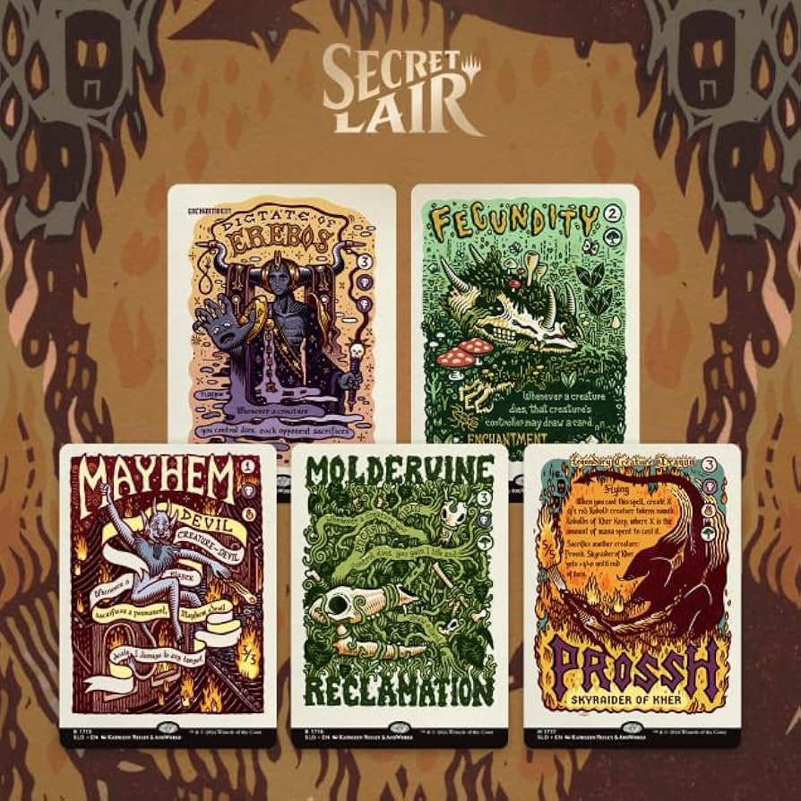 Amazon.com: Magic the Gathering Secret Lair Prints of Darkness